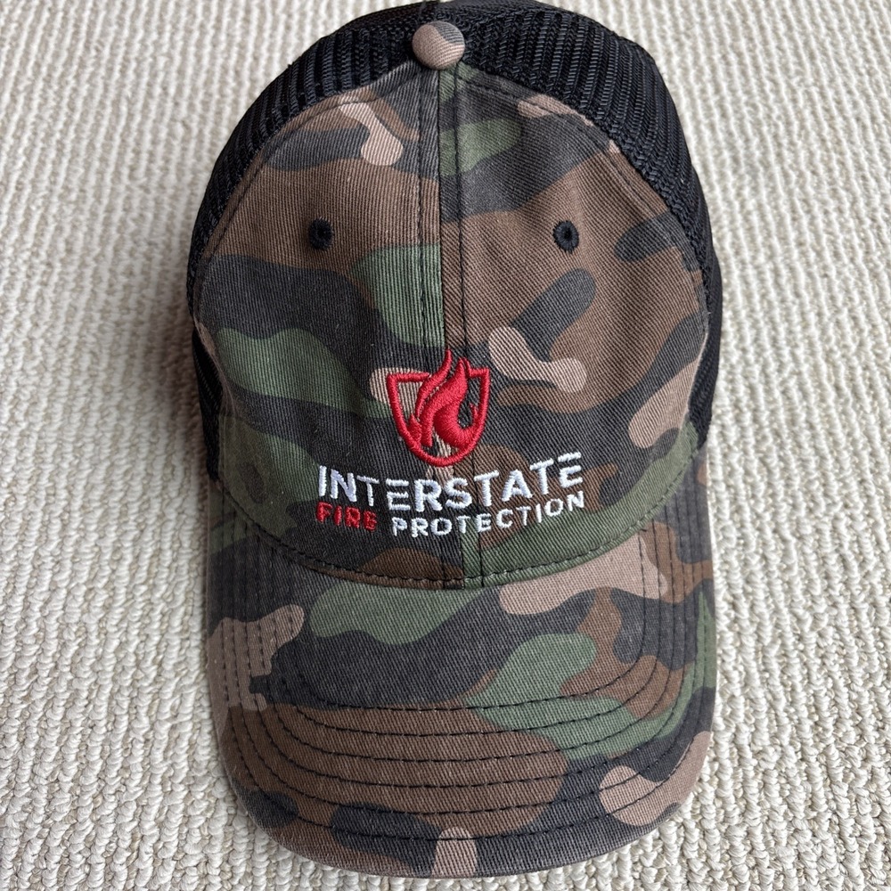 Interstate Fire Protection New England Mesh Snapback Adjustable Baseball Hat Cap